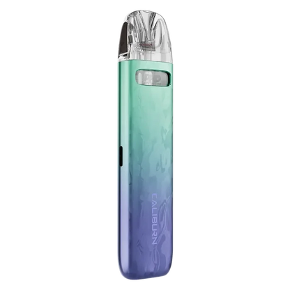 Uwell Caliburn G4 Mini Pod Kit in Peafowl Emerald – sleek pod vape kit with 1100mAh built-in battery, 2ml refillable pods, designed for both MTL and RDTL vaping.