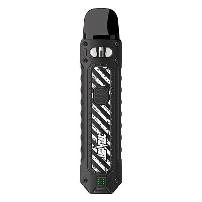 Uwell Caliburn Tenet Pod Kit in Carbon Black – rugged and industrial-style pod system with a matte black finish.