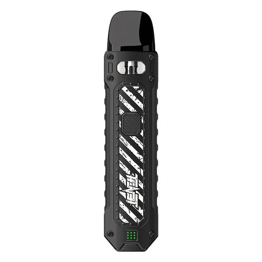 Uwell Caliburn Tenet Pod Kit in Carbon Black – rugged and industrial-style pod system with a matte black finish.