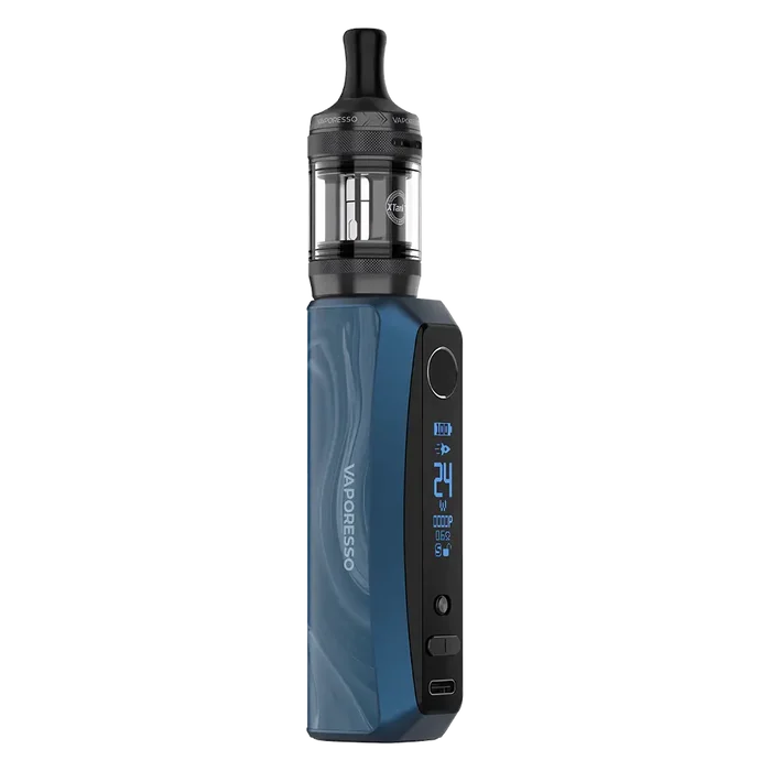 Vaporesso GTX One Pro Vape Kit in Blue – 40W pod mod kit with 3000mAh built-in battery, 2ml tank capacity, and compatibility with Vaporesso GTX coils