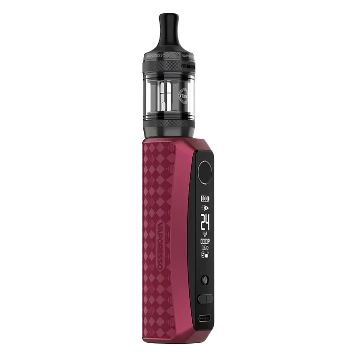 Vaporesso GTX One Pro Vape Kit in Red – 40W pod mod kit with 3000mAh built-in battery, 2ml tank capacity, and compatibility with Vaporesso GTX coils