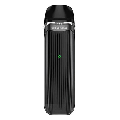 Vaporesso Luxe QS Pod Kit in Black – compact pod vape kit with 1000mAh battery, 2ml refillable pods, and stylish design.
