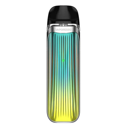 Vaporesso Luxe QS Pod Kit in Lime Green – compact pod vape kit with 1000mAh battery, 2ml refillable pods, and stylish design.