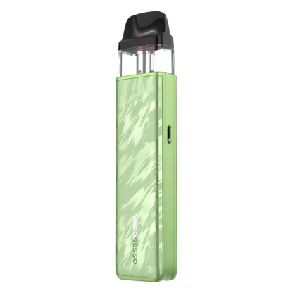 Vaporesso XROS 5 Mini Pod Kit in Flowing Green – ultra-compact vape device with sleek design, reliable performance, and smooth draw activation.