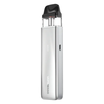 Vaporesso XROS 5 Mini Pod Kit in Titanium Silver – ultra-compact vape device with sleek design, reliable performance, and smooth draw activation.