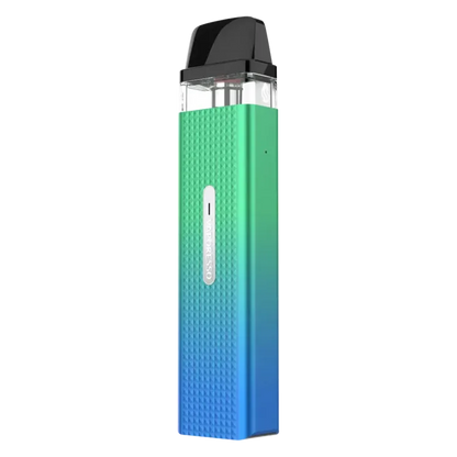 Vaporesso XROS Mini Vape Pod Kit in Lime Green – compact and stylish pod system with a sleek black finish, 1000mAh battery, fixed airflow for consistent MTL draws, and SSS leak-resistant technology for mess-free vaping.