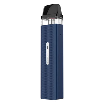 Vaporesso XROS Mini Vape Pod Kit in Midnight Blue – compact and stylish pod system with a sleek black finish, 1000mAh battery, fixed airflow for consistent MTL draws, and SSS leak-resistant technology for mess-free vaping.