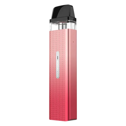 Vaporesso XROS Mini Vape Pod Kit in Sakura Pink – compact and stylish pod system with a sleek black finish, 1000mAh battery, fixed airflow for consistent MTL draws, and SSS leak-resistant technology for mess-free vaping.