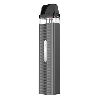 Vaporesso XROS Mini Vape Pod Kit in Space Grey – compact and stylish pod system with a sleek black finish, 1000mAh battery, fixed airflow for consistent MTL draws, and SSS leak-resistant technology for mess-free vaping.