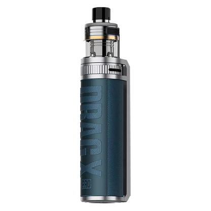 VooPoo Drag X Pro Pod Vape Kit in Garda Blue – high-performance vape device with a bold leather-textured finish, advanced chipset, and precise airflow control.