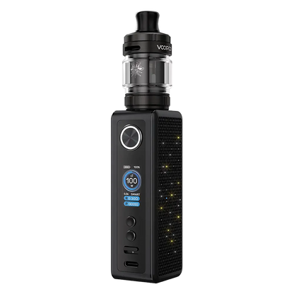 VooPoo Vinci Spark 100 Vape Kit in Black – sleek and compact vape device with adjustable power, modern design, and smooth performance.