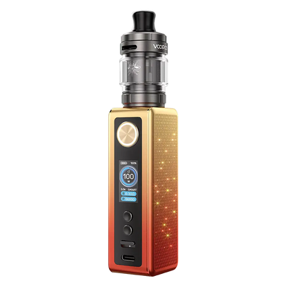 VooPoo Vinci Spark 100 Vape Kit in Orange Red – sleek and compact vape device with adjustable power, modern design, and smooth performance.